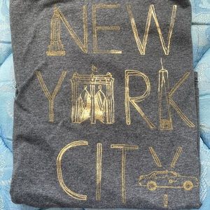 HANES | Short Sleeve Casual V-Neck New York City T-Shirt Size XXL